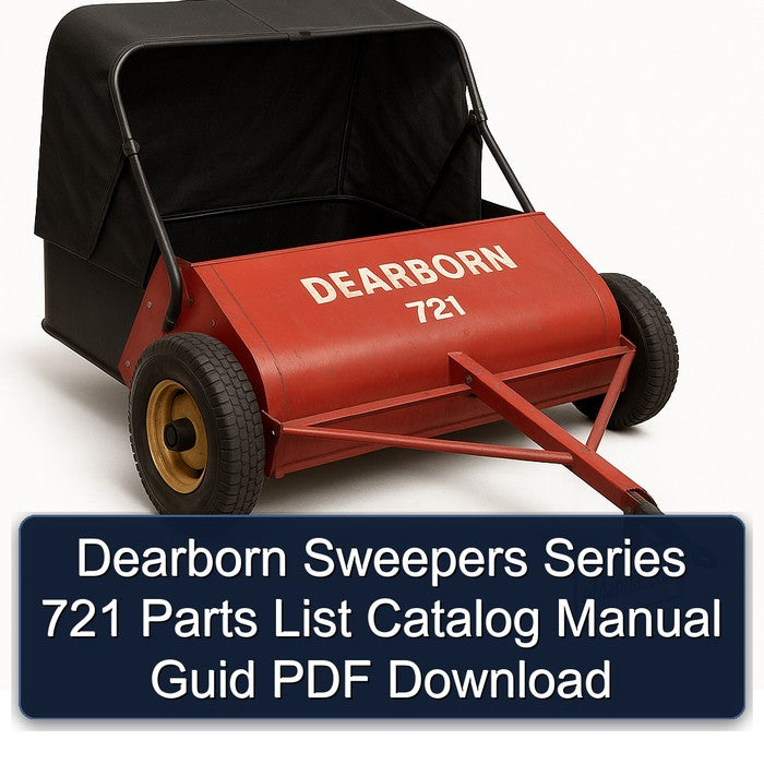 Dearborn Sweepers Series 721 Catalog Guid Parts PDF