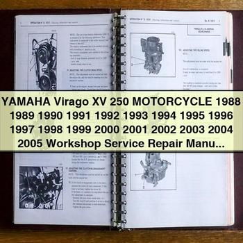 Yamaha Virago XV 250 Motorrad 1988 1989 1990 1991 1992 1993 1994 1995 1996 1997 1998 1999 2000 2001 2002 2003 2004 2005 Werkstatt-Service-Reparaturhandbuch