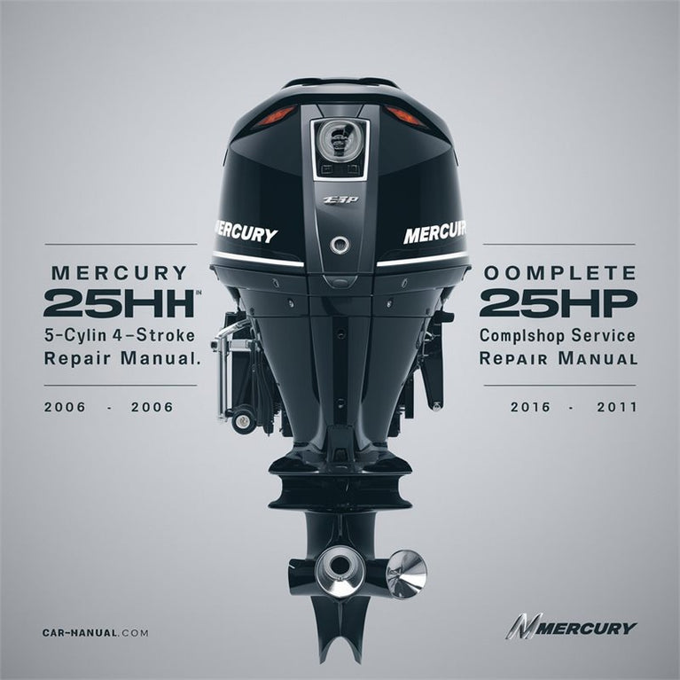 2006-2011 Mercury 25HP Efi 3-cylinder 4-stroke Outboard Motor Service Repair Workshop Manual PDF