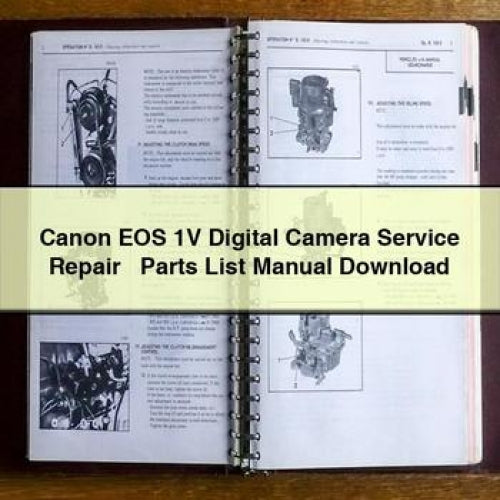 Canon EOS 1V Digital Camera Parts Catalog PDF
