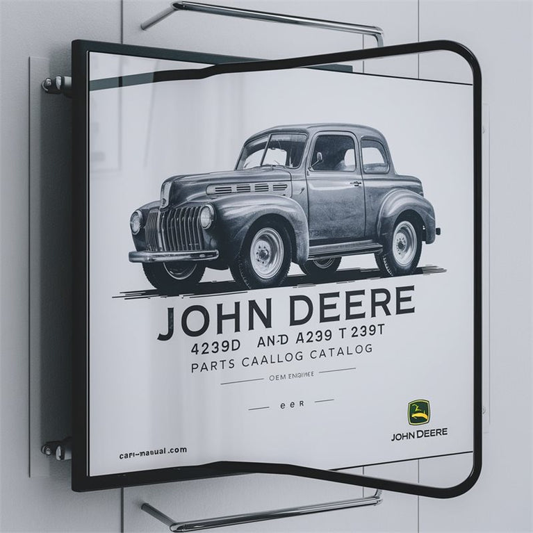 John Deere 4239D 4239T Engines Parts Catalog PDF