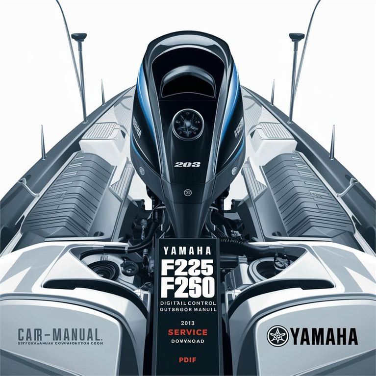 2013 Yamaha F225 F250 F300 4.2l Digital Control Outboard Service Repair Workshop Manual PDF