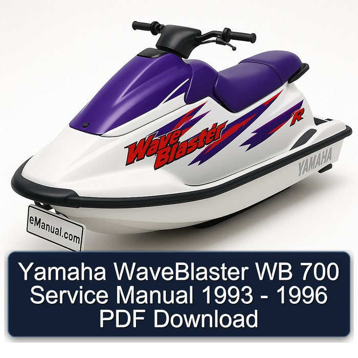 1993-1996 Yamaha Waveblaster WB 700 Service Repair Workshop Manual PDF