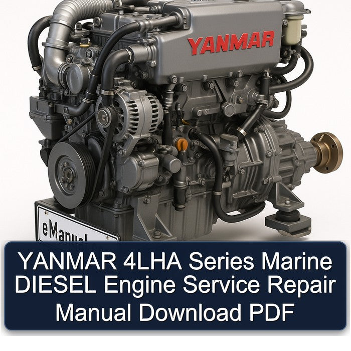 Yanmar 4LHA Series Marine Diesel Engine Service Repair Workshop Manual PDF