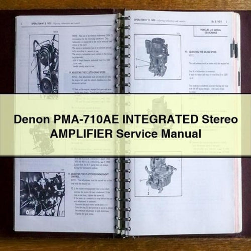 Denon PMA-710AE Integrated Stereo Amplifier Service Repair Workshop Manual PDF