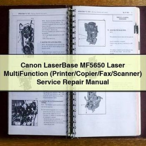 Canon Laserbase MF5650 Laser Multifunction (printer/copier/fax/scanner) Service Repair Workshop Manual PDF