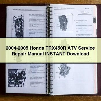 2004-2005 Honda TRX450R ATV Service Repair Manual