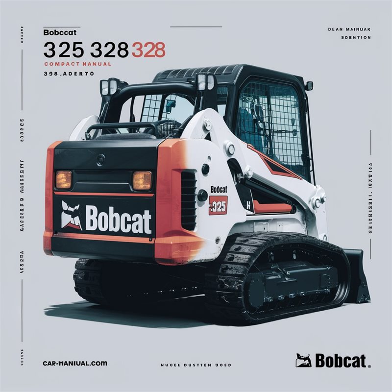 Bobcat 325 328 Compact Excavator Operation Service Repair Workshop Manual PDF