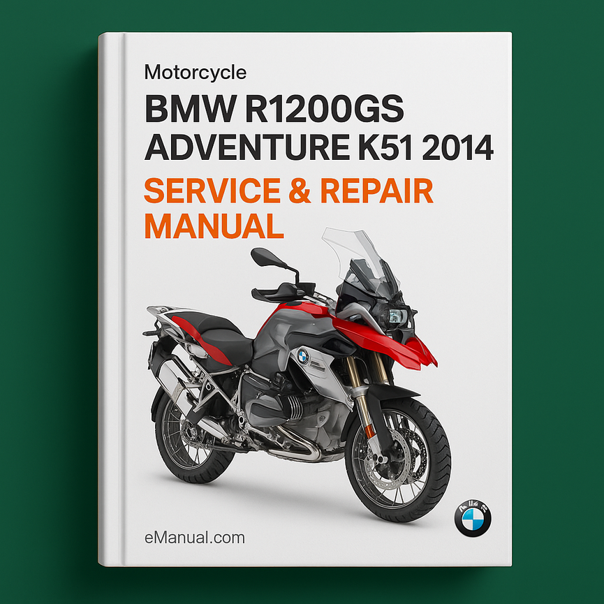 Manual de servicio y reparación de BMW R1200GS ADVENTURE K51 2014