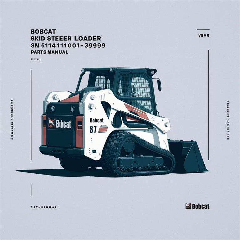 Bobcat 873 Skid Steer Loader SN 514111001-39999 Parts Catalog PDF