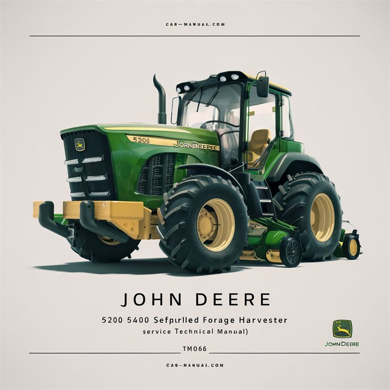 John Deere 5200 5400 Self-propelled Forage Harvester (TM1066) Service Repair Workshop Manual PDF