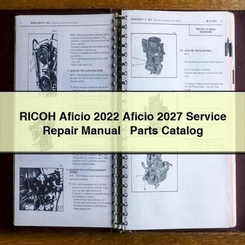2022-2027 Ricoh Aficio Parts Catalog PDF