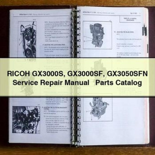 Ricoh GX3000S GX3000SF GX3050SFN Parts Catalog PDF