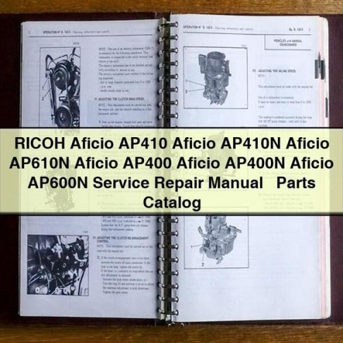 Ricoh Aficio Ap410, Ap410n, Ap610n, Ap400, Ap400n, AP600N Parts Catalog PDF