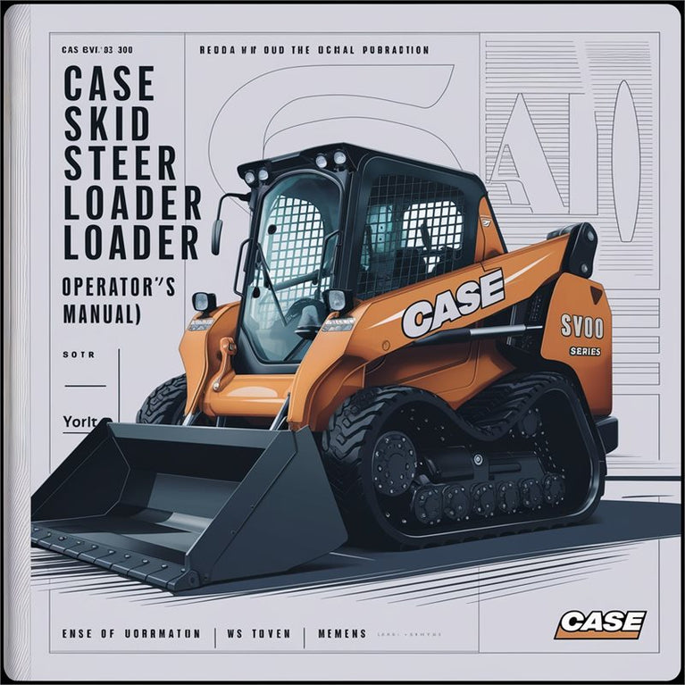 Case SV300 Skid Steer Loader (alpha Series) Operators Operator's Manual PDF