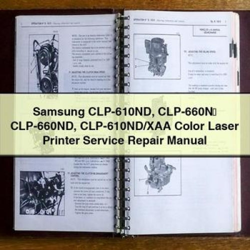 Samsung CLP-610ND CLP-660N 65292; CLP-660ND Clp-610nd/xaa Color Laser Printer Service Repair Workshop Manual PDF