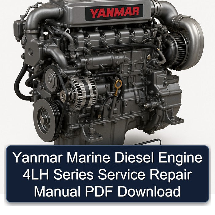 Yanmar Marine Diesel Engine 4LH Series Service Repair Workshop Manual PDF
