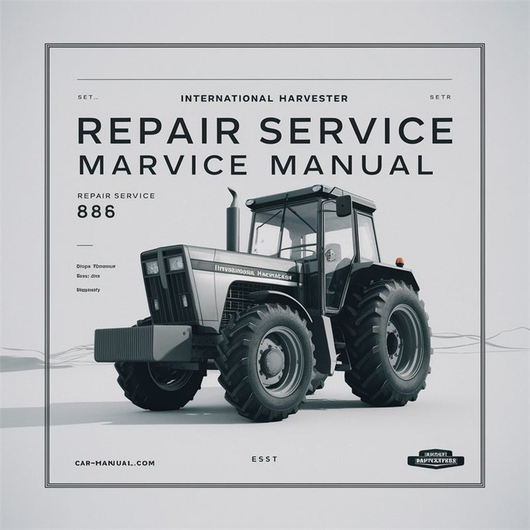 International Harvester Tractor 886 Service Repair Workshop Manual PDF