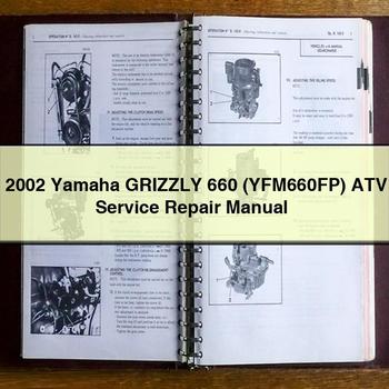 2002 Yamaha GRIZZLY 660 (YFM660FP) ATV Service Repair Manual