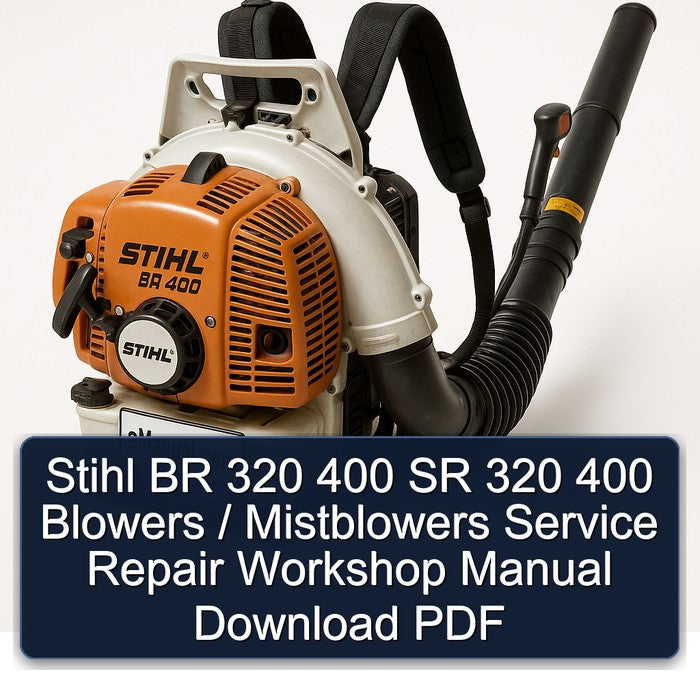 Stihl BR 320 400 SR Blowers / Mistblowers Service Repair Workshop Manual PDF