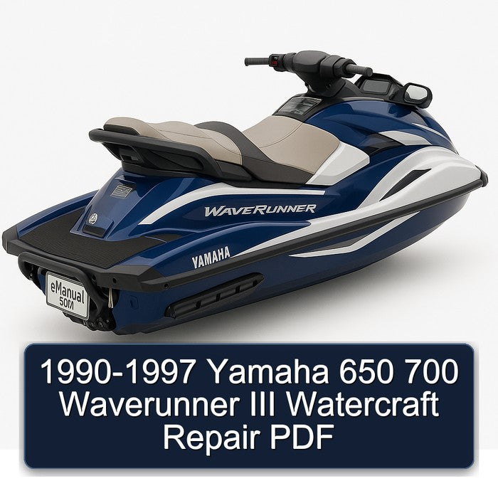 1990-1997 Yamaha 650 700 Waverunner III Watercraft Service Repair Workshop Manual PDF