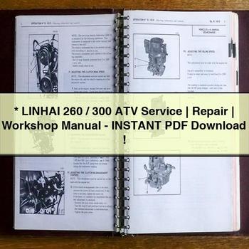 LINHAI 260 300 ATV Service Repair Workshop Manual-PDF