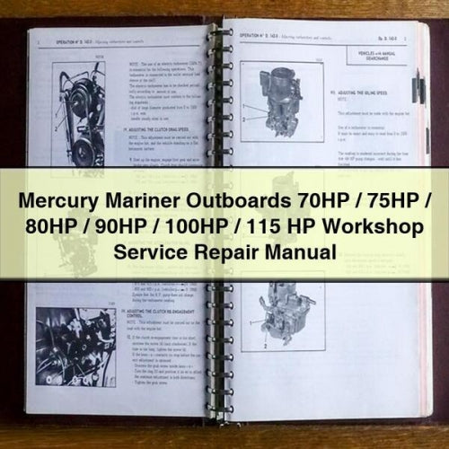Mercury Mariner Outboards 70HP / 75HP 80HP 90HP 100HP 115 HP Service Repair Workshop Manual PDF