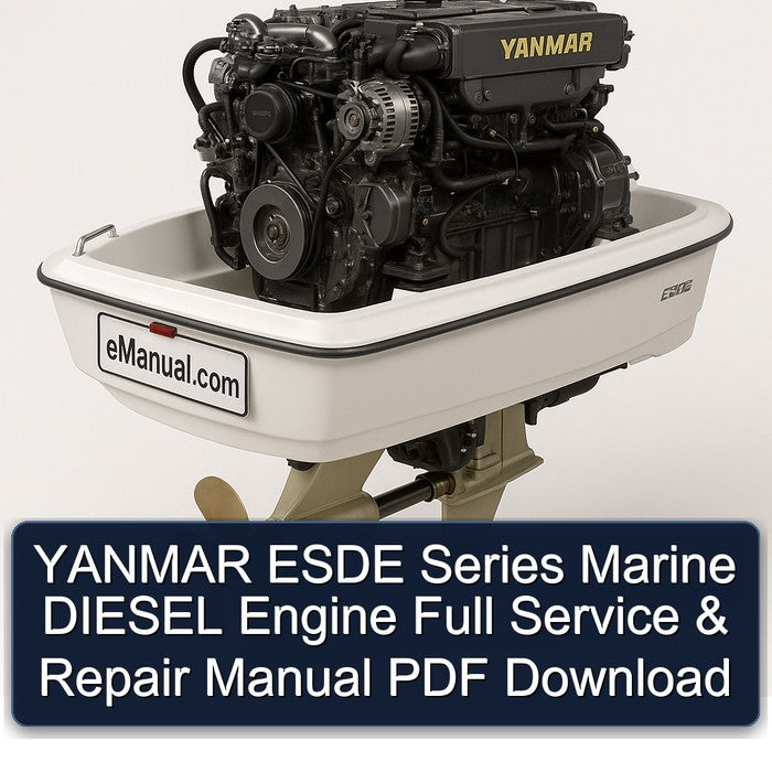 Yanmar Esde Series Marine Diesel Engine Service Repair Workshop Manual PDF