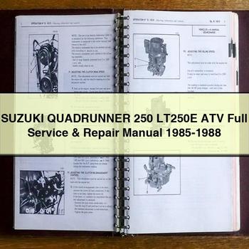 Suzuki QUADRUNNER 250 LT250E ATV Full Service Repair Manual 1985-1988