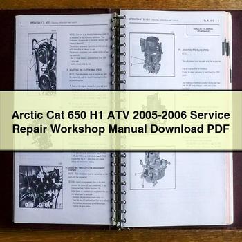 Arctic Cat 650 H1 ATV 2005-2006 Service Repair Workshop Manual