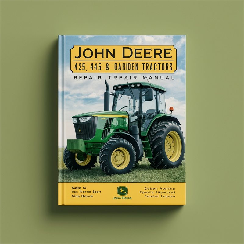 John Deere 425 445 455 Lawn Garden Tractors Service Repair Workshop Manual PDF