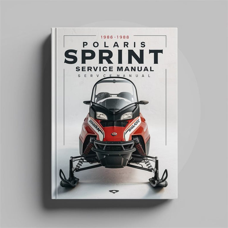 1986-1988 Polaris Sprint Snowmobile Service Repair Workshop Manual PDF