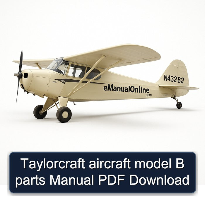 Taylorcraft Aircraft Model B Parts Catalog PDF