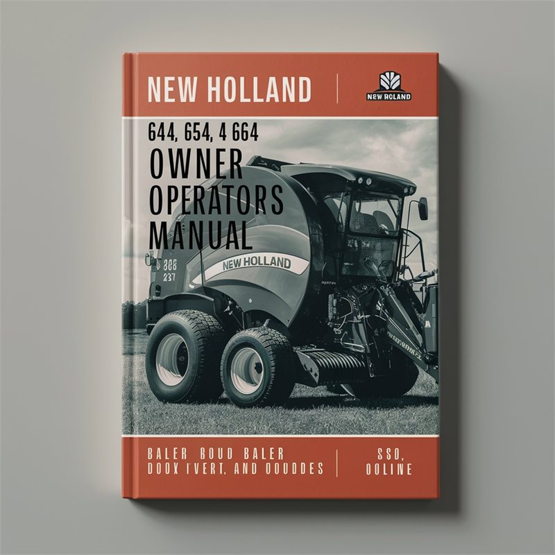 New Holland 644 654 664 Round Baler Owners Operators Operator's Manual PDF
