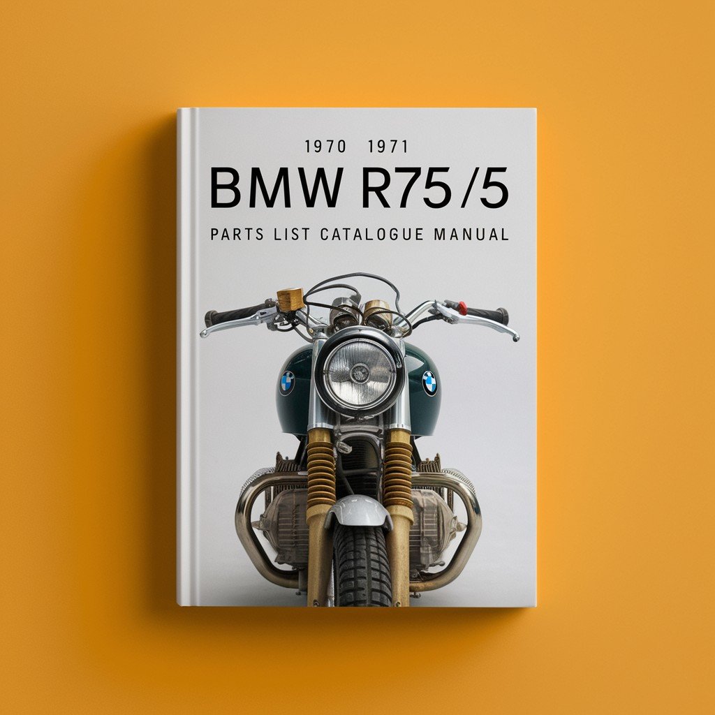 1970 1971 BMW R75/5 parts list catalogue Manual View webpages ( )