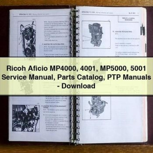 Ricoh Aficio MP4000 4001 MP5000 5001 PTP Parts Catalog PDF