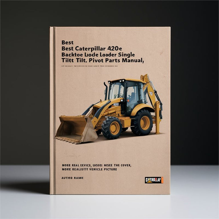 Best Caterpillar 420E Backhoe Loader Single Tilt Center Pivot Parts Catalog PDF