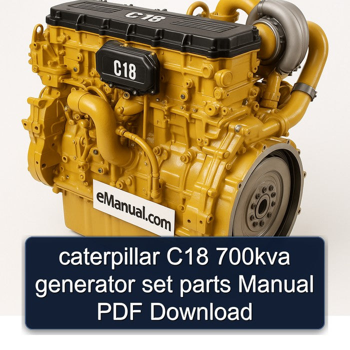 Caterpillar C18 700KVA Generator Set Parts Catalog PDF