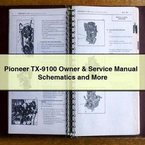 Pioneer TX-9100 Owner More Service Repair Workshop Manual PDF