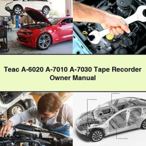 Teac -6020 -7010 -7030 Tape Recorder Owner Owner's Manual PDF