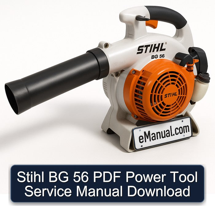 Stihl BG 56 Power Tool Service Repair Workshop Manual PDF