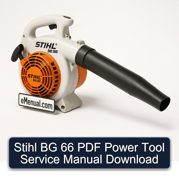Stihl BG 66 Power Tool Service Repair Workshop Manual PDF