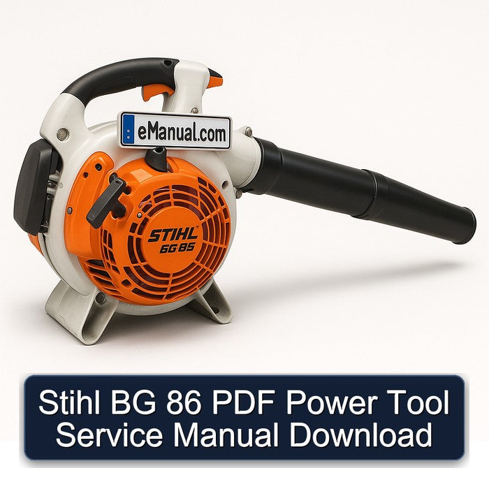Stihl BG 86 Power Tool Service Repair Workshop Manual PDF