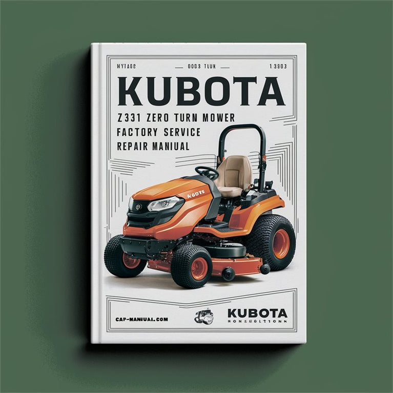 Kubota ZD331 Zero Turn Mower Service Repair Workshop Manual PDF