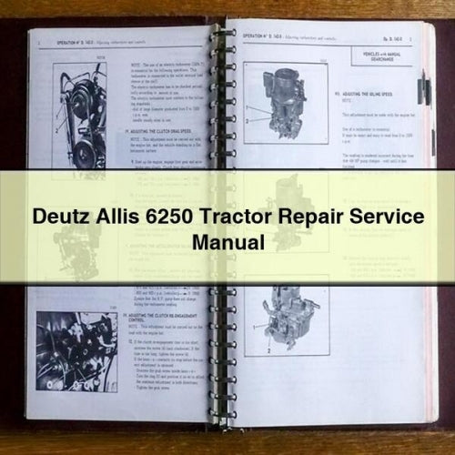 Deutz Allis 6250 Tractor Repair Service Manual
