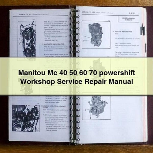 Manitou Mc 40 50 60 70 Powershift Service Repair Workshop Manual PDF