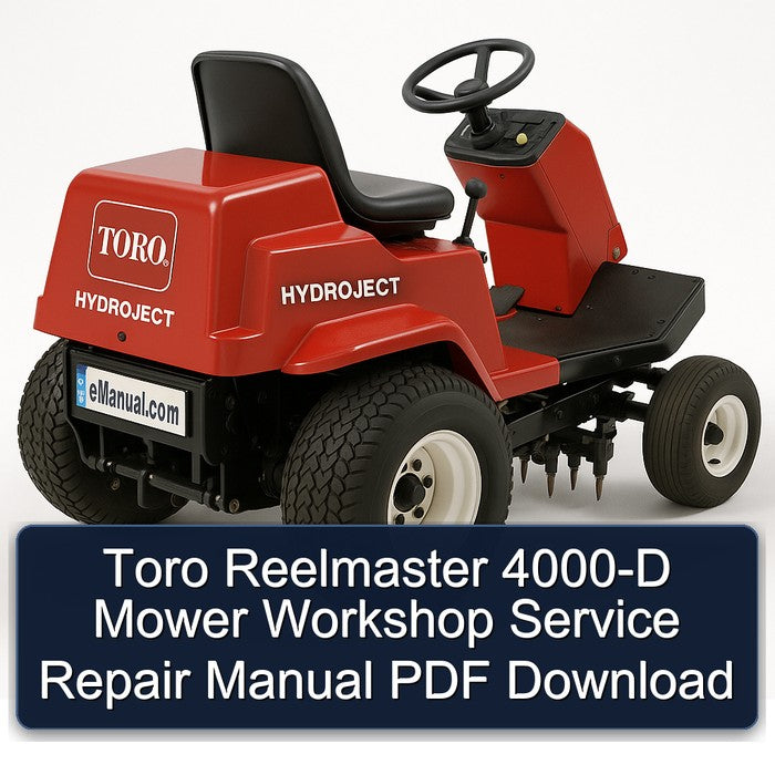 Toro Reelmaster 4000-D Mower Service Repair Workshop Manual PDF