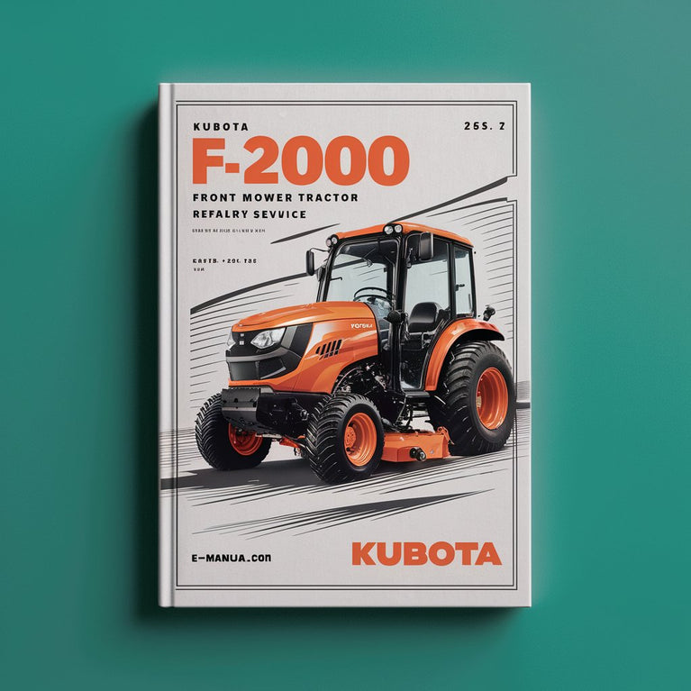 Kubota F2000 Front Mower Tractor Factory Service Manual