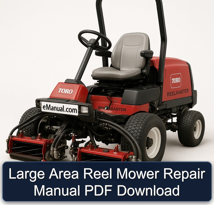 Large Area Reel Mower Service Repair Workshop Manual PDF
