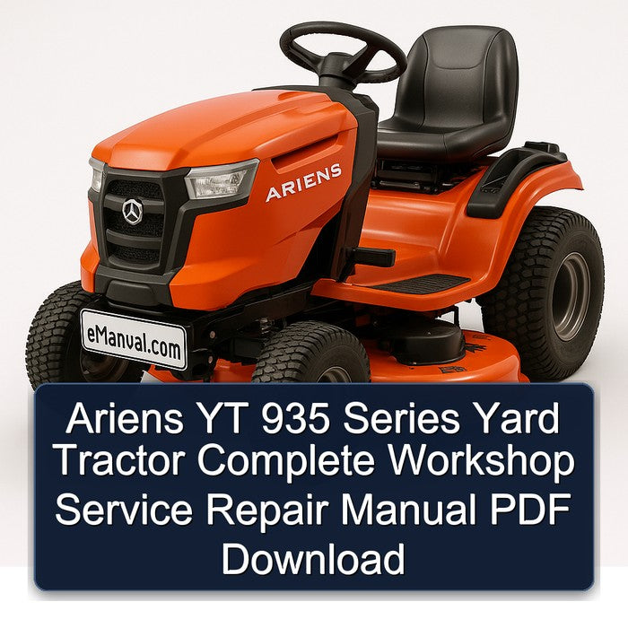 Ariens YT 935 Series Yard Tractor Service Repair Workshop Manual PDF